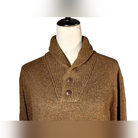 J Crew merino wool two-button shawl-collar pullover Size Xl - Picture 6 of 9